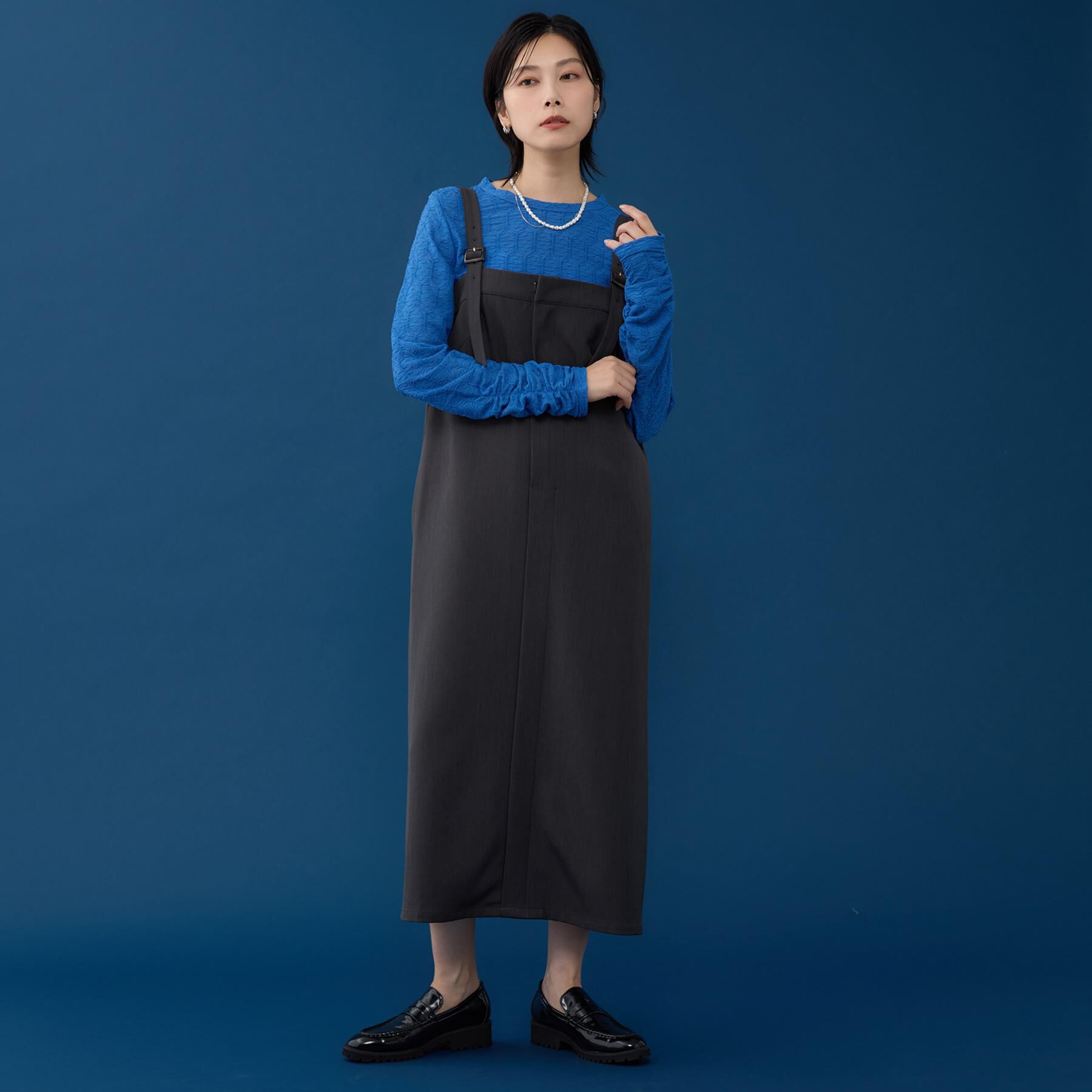 THE SHOP TK「ウェーブシアー袖クシュプルオーバー【洗濯機OK】」|Tシャツ・カットソー|