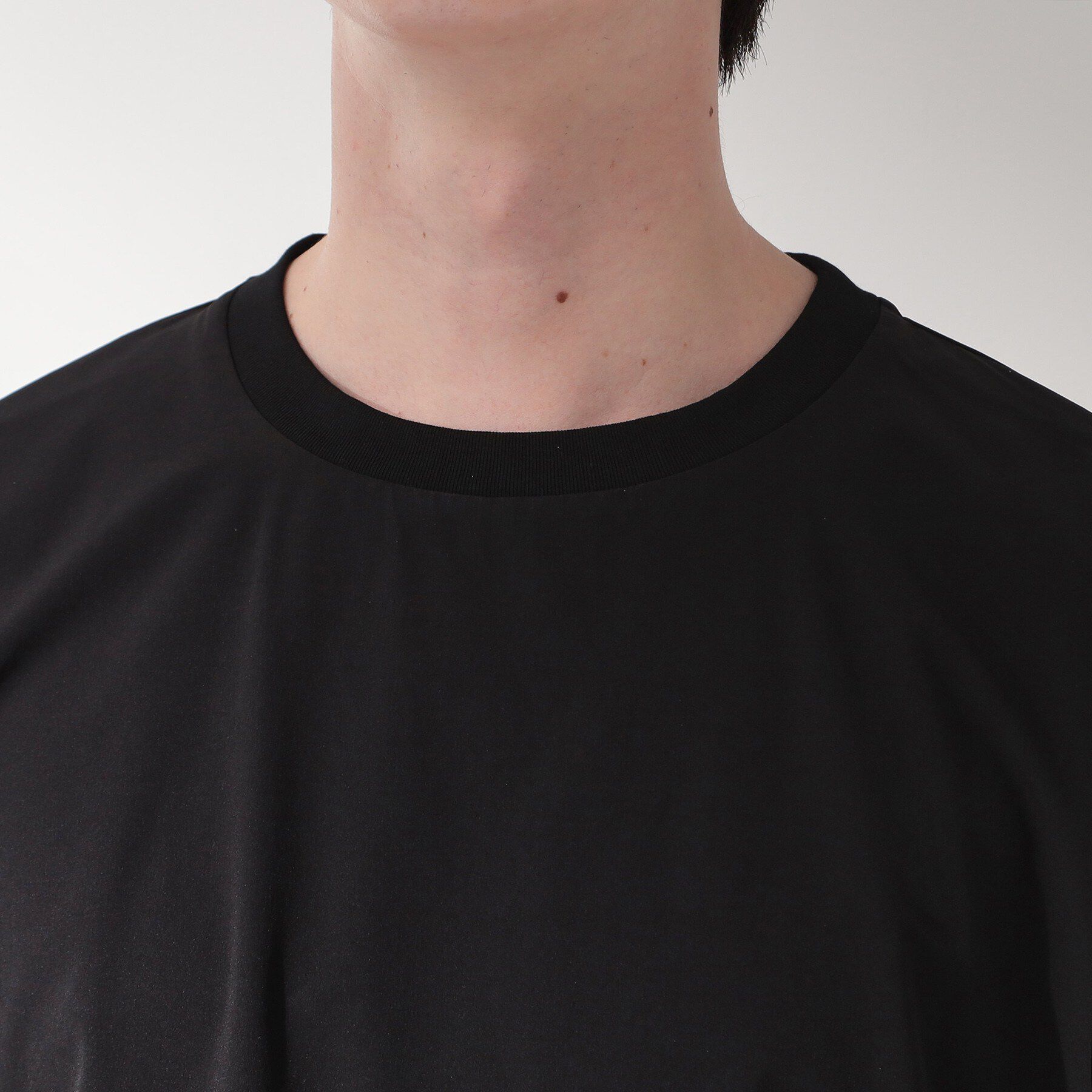 THE SHOP TK「【KURO】 ポリバレント ドローコード付き 半袖Tシャツ 接触冷感/UVカット/洗濯機OK」|Tシャツ・カットソー|