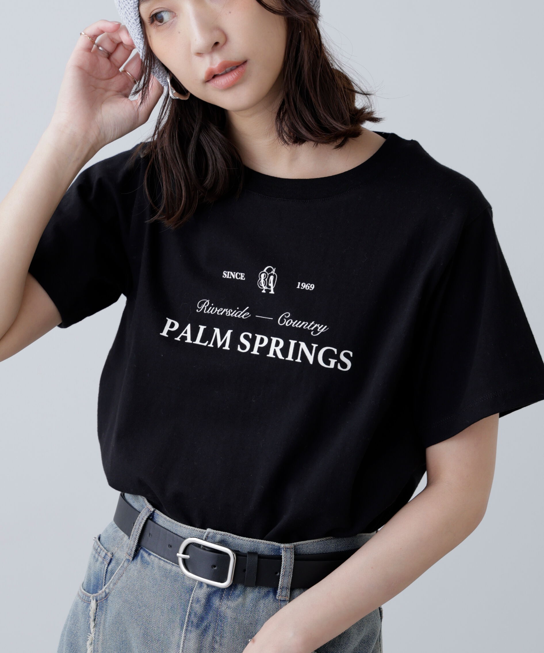  「クラシックロゴプリントTシャツ」|Tシャツ・カットソー|ブラック
