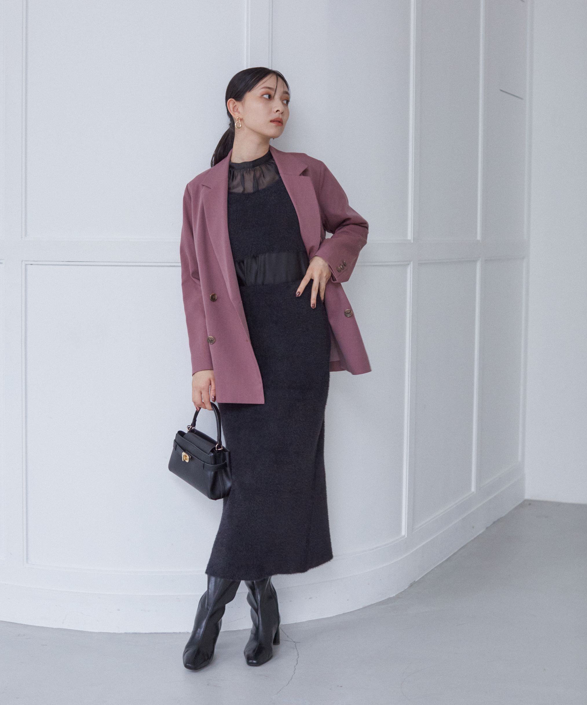 PROPORTION BODY DRESSING「シャギービスチェセットアップ　24AW」|ワンピース|