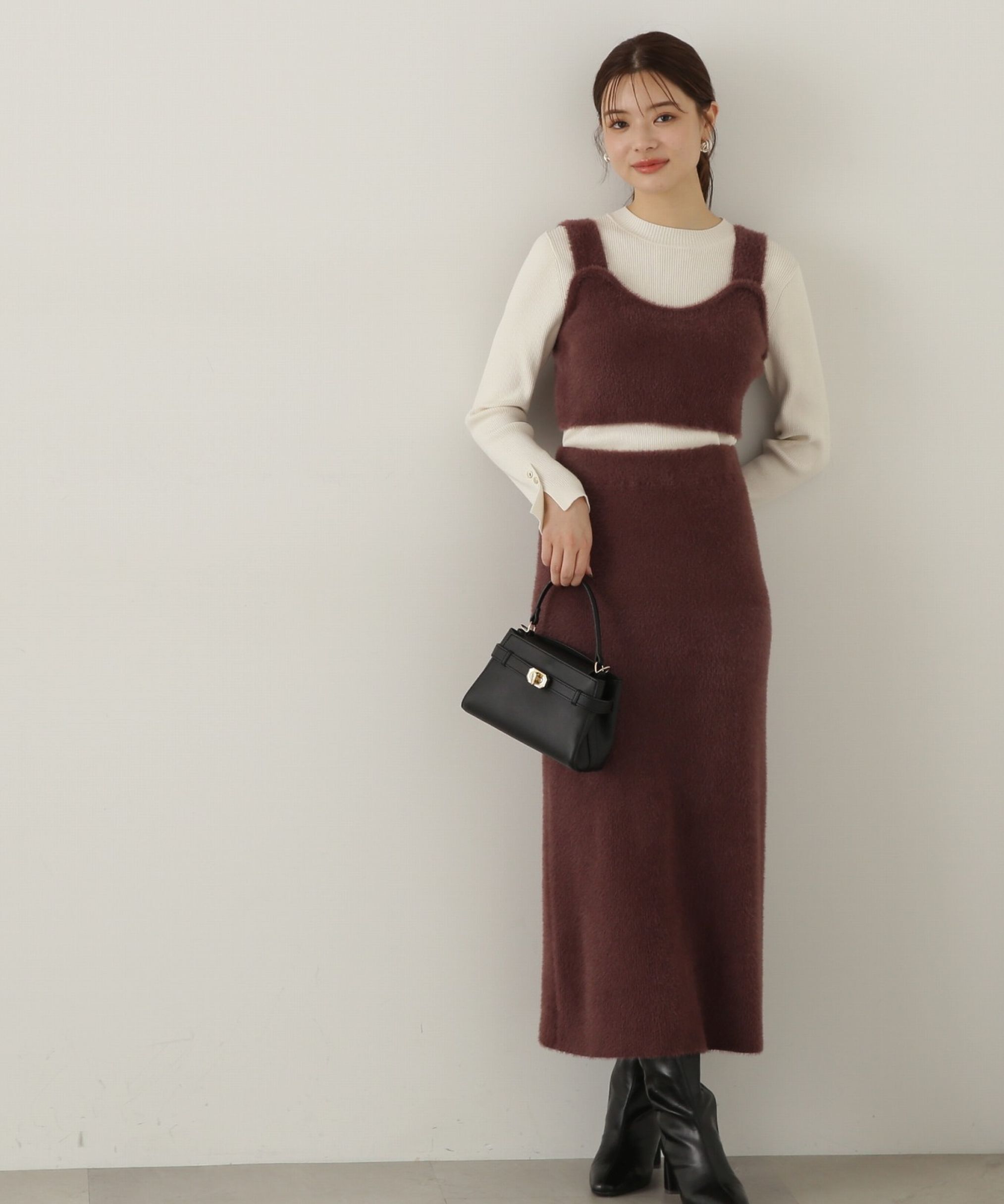 PROPORTION BODY DRESSING「シャギービスチェセットアップ　24AW」|ワンピース|