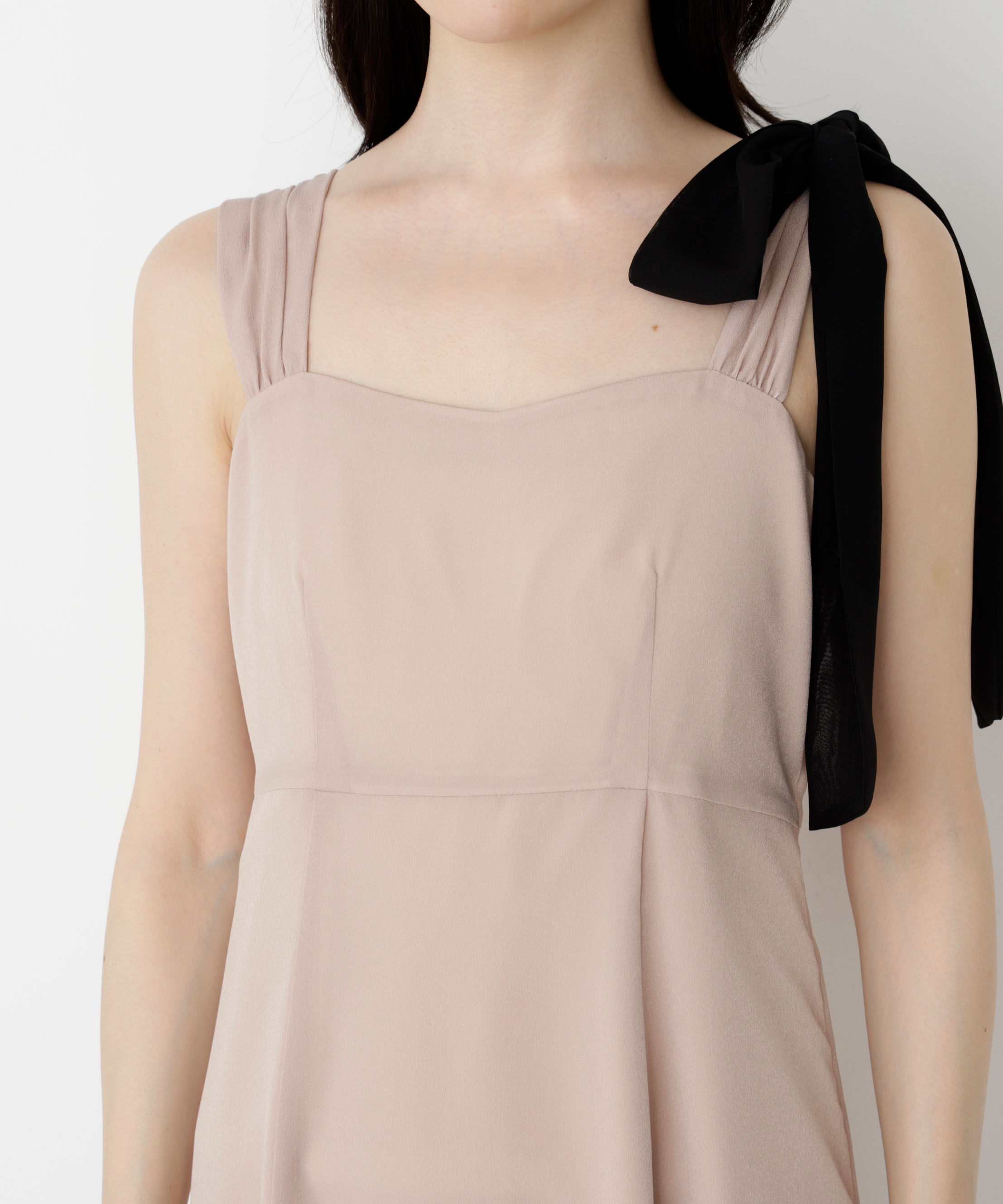 PROPORTION BODY DRESSING「《EDIT COLOGNE》肩リボンキャミワンピース 25AW」|ワンピース|