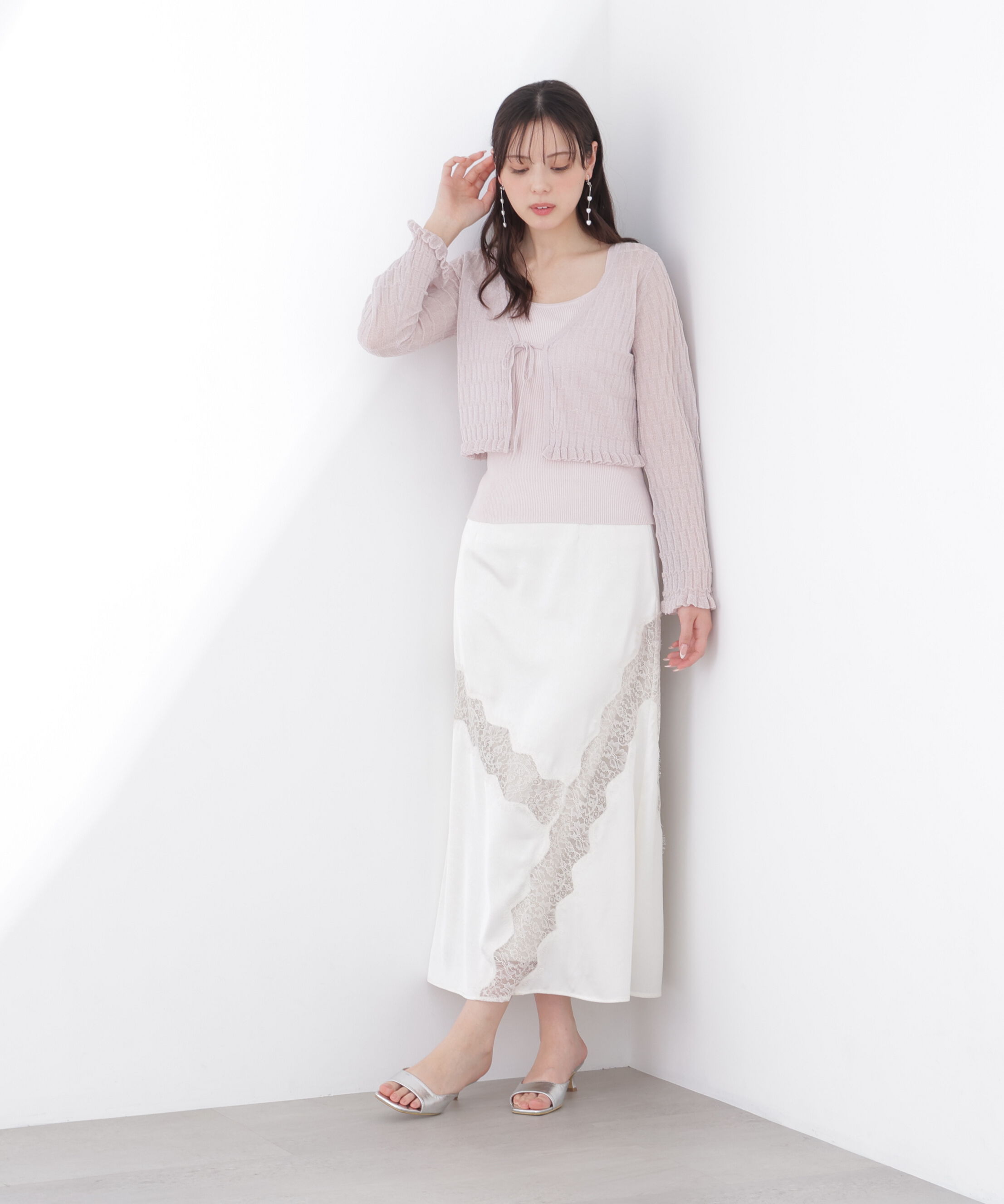 PROPORTION BODY DRESSING「レーストリムスカート 26SS」|スカート|