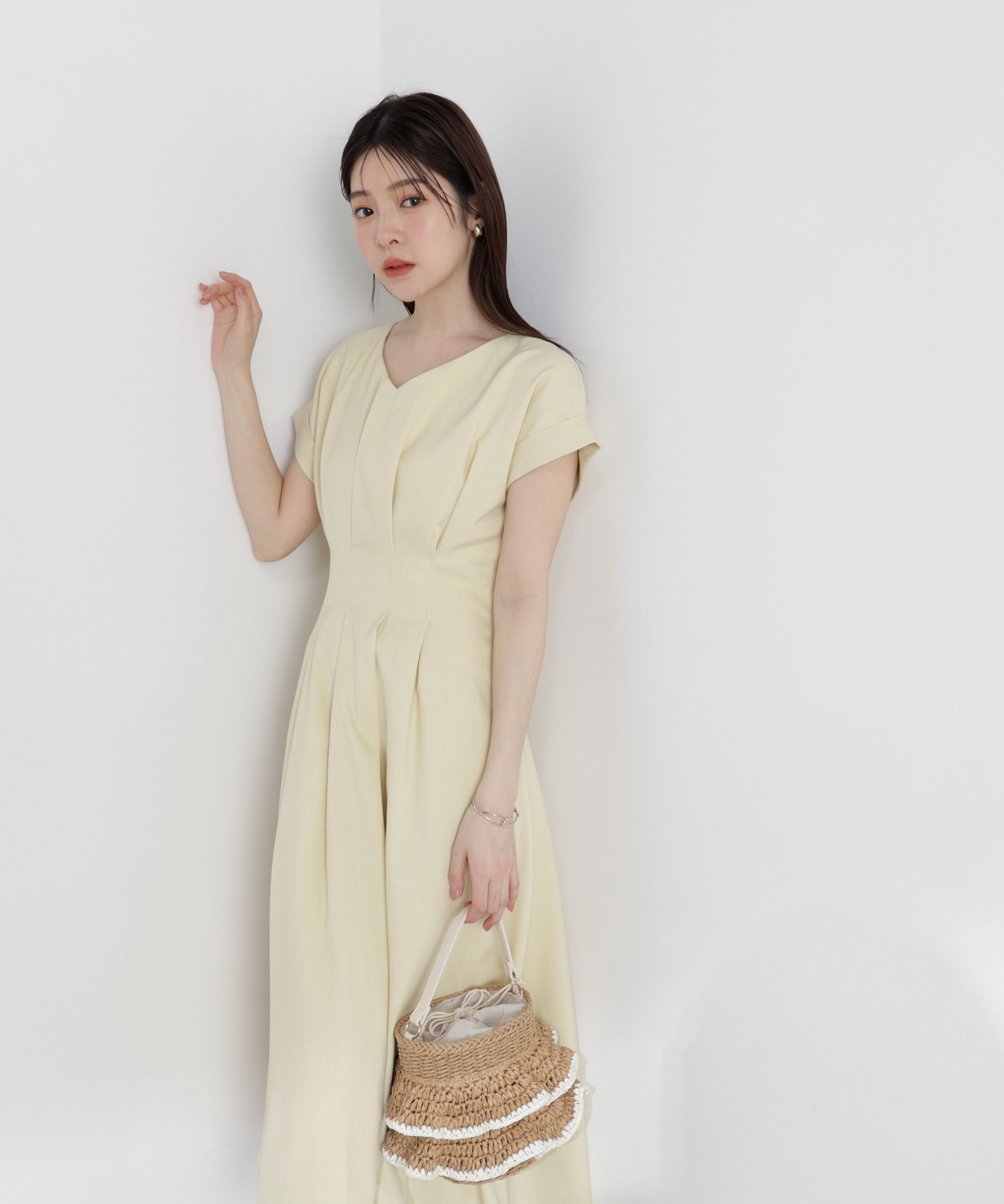 PROPORTION BODY DRESSING「ウエストタックワンピース」|ワンピース|
