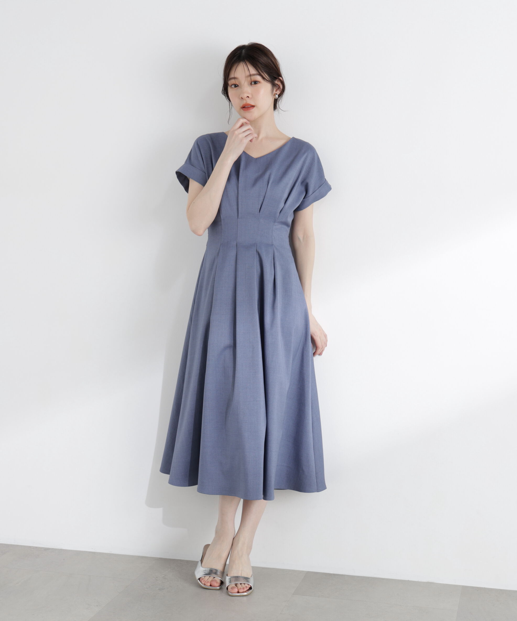 PROPORTION BODY DRESSING「ウエストタックワンピース」|ワンピース|