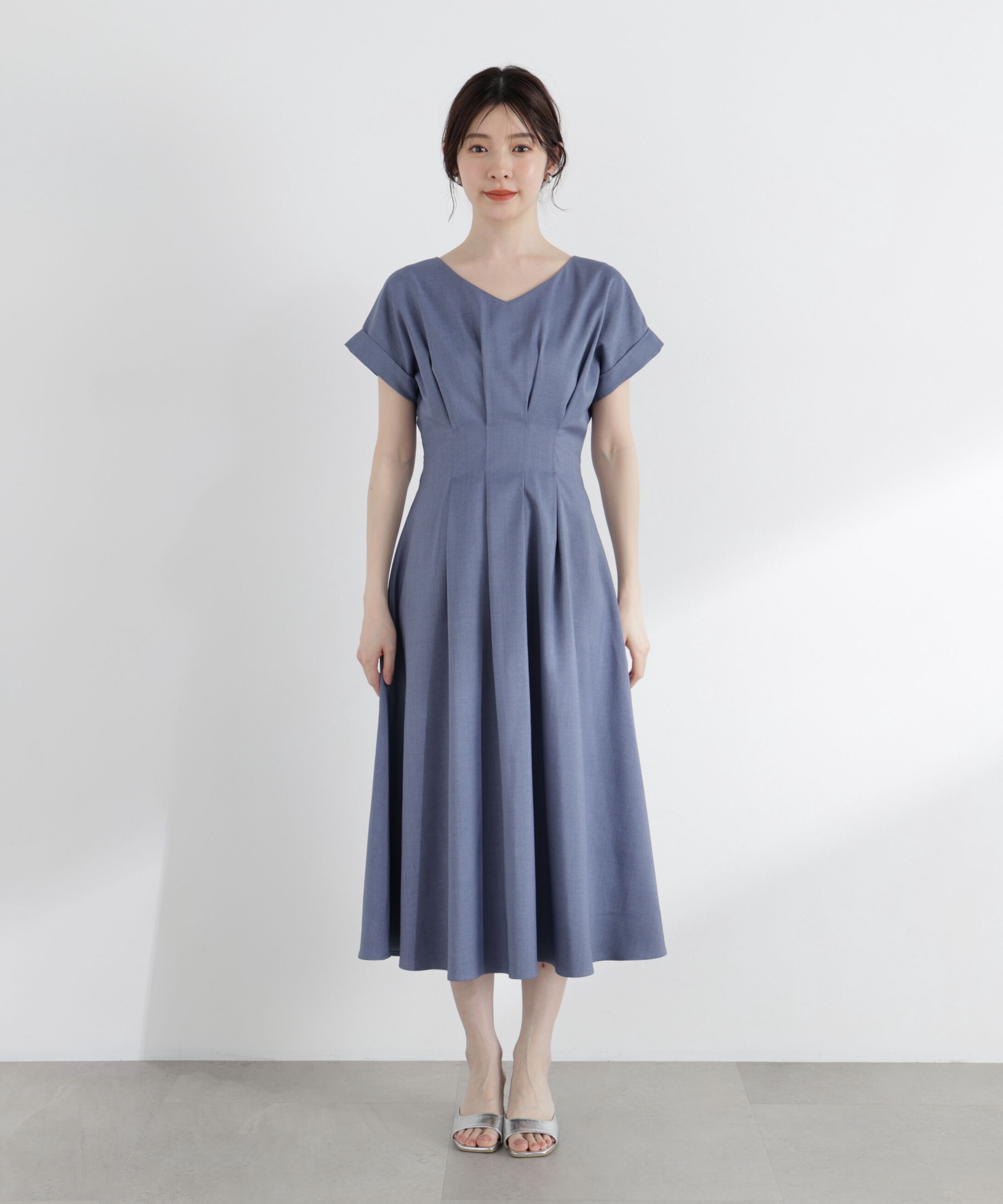 PROPORTION BODY DRESSING「ウエストタックワンピース」|ワンピース|