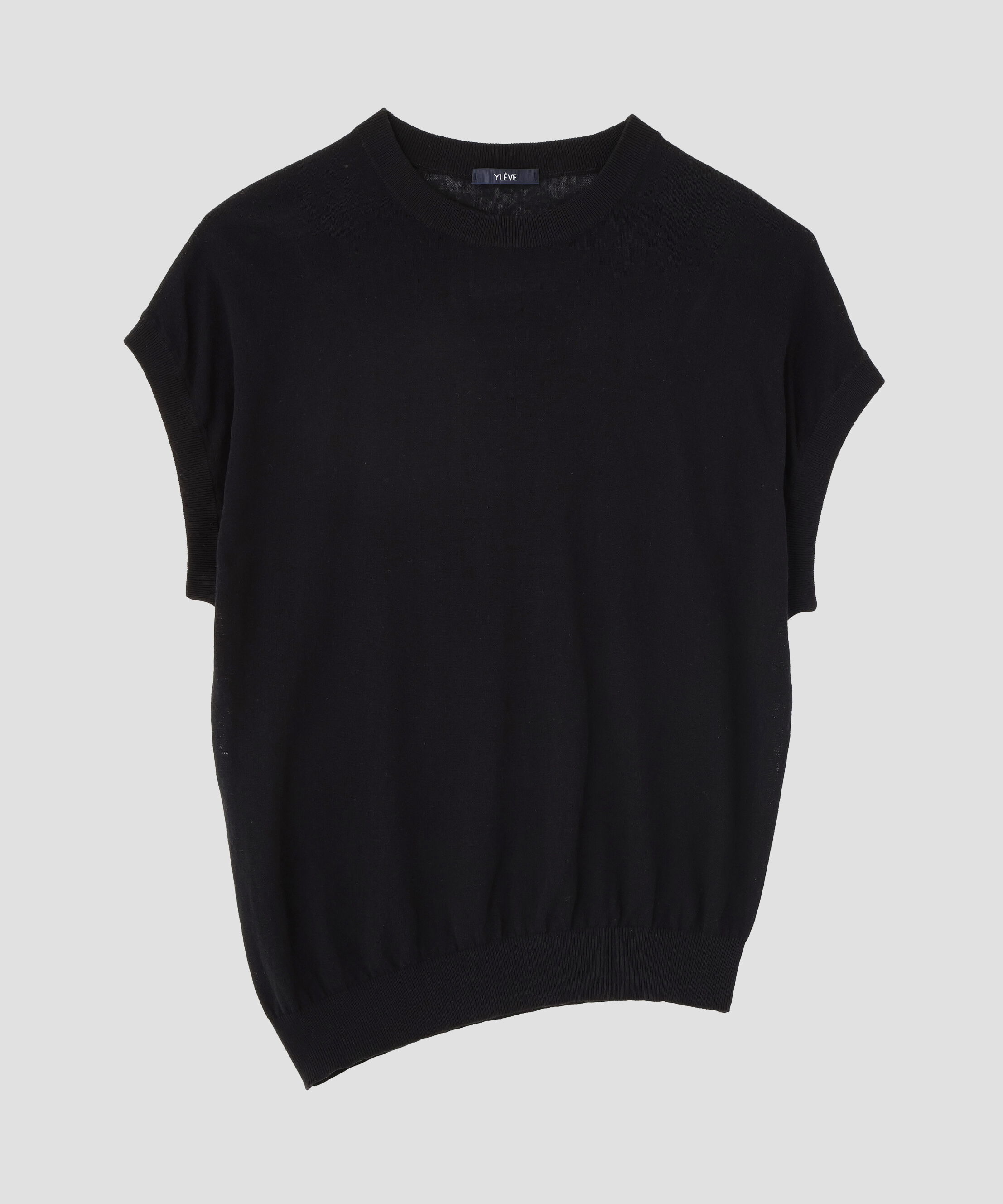 YLEVE 「YLEVE / COTTON LINEN KNIT ASYMMETRY PULLOVER」|ニット・セーター|