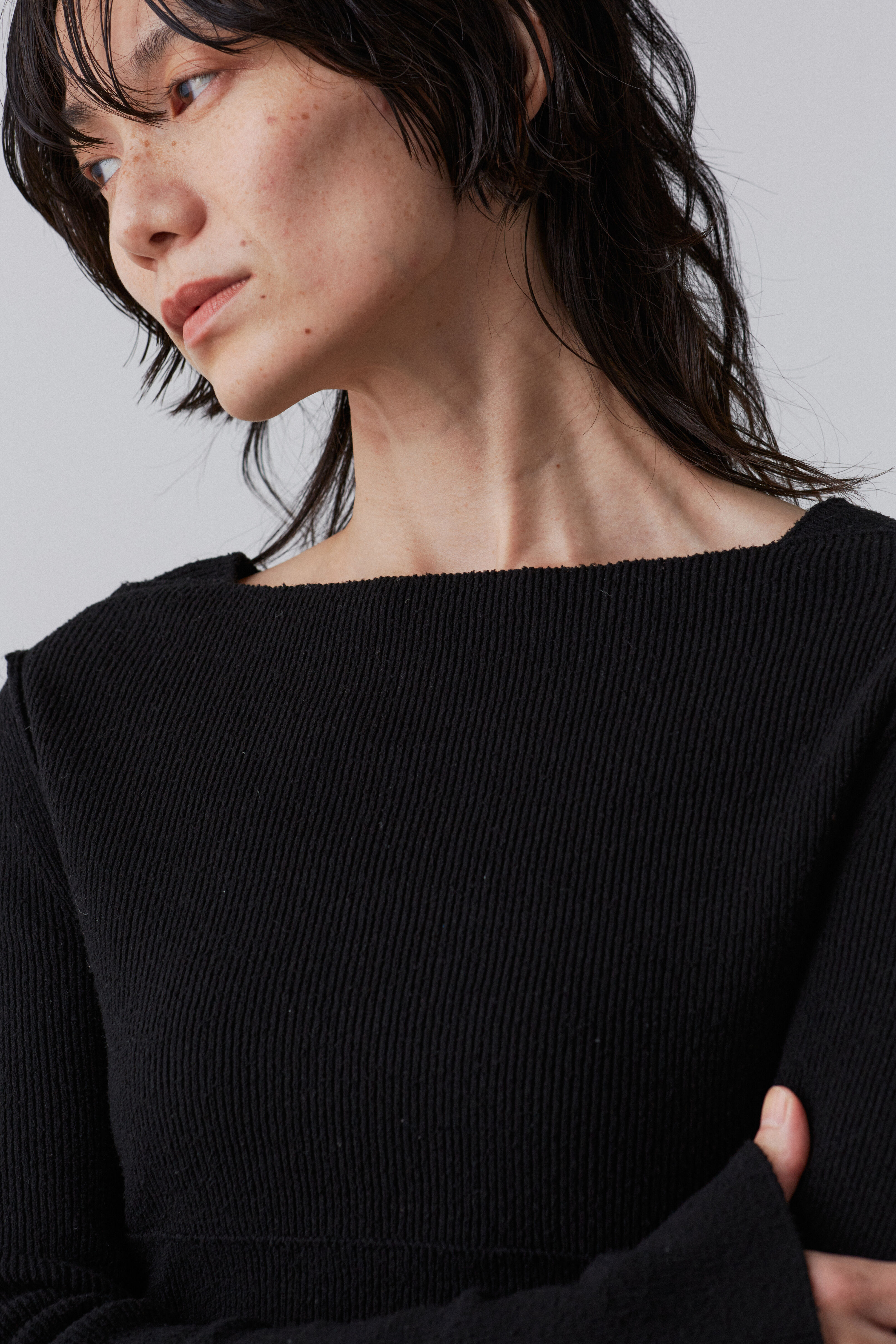 YLEVE 「YLEVE / RAW SILK NEP KNIT PULL OVER」|ニット・セーター|