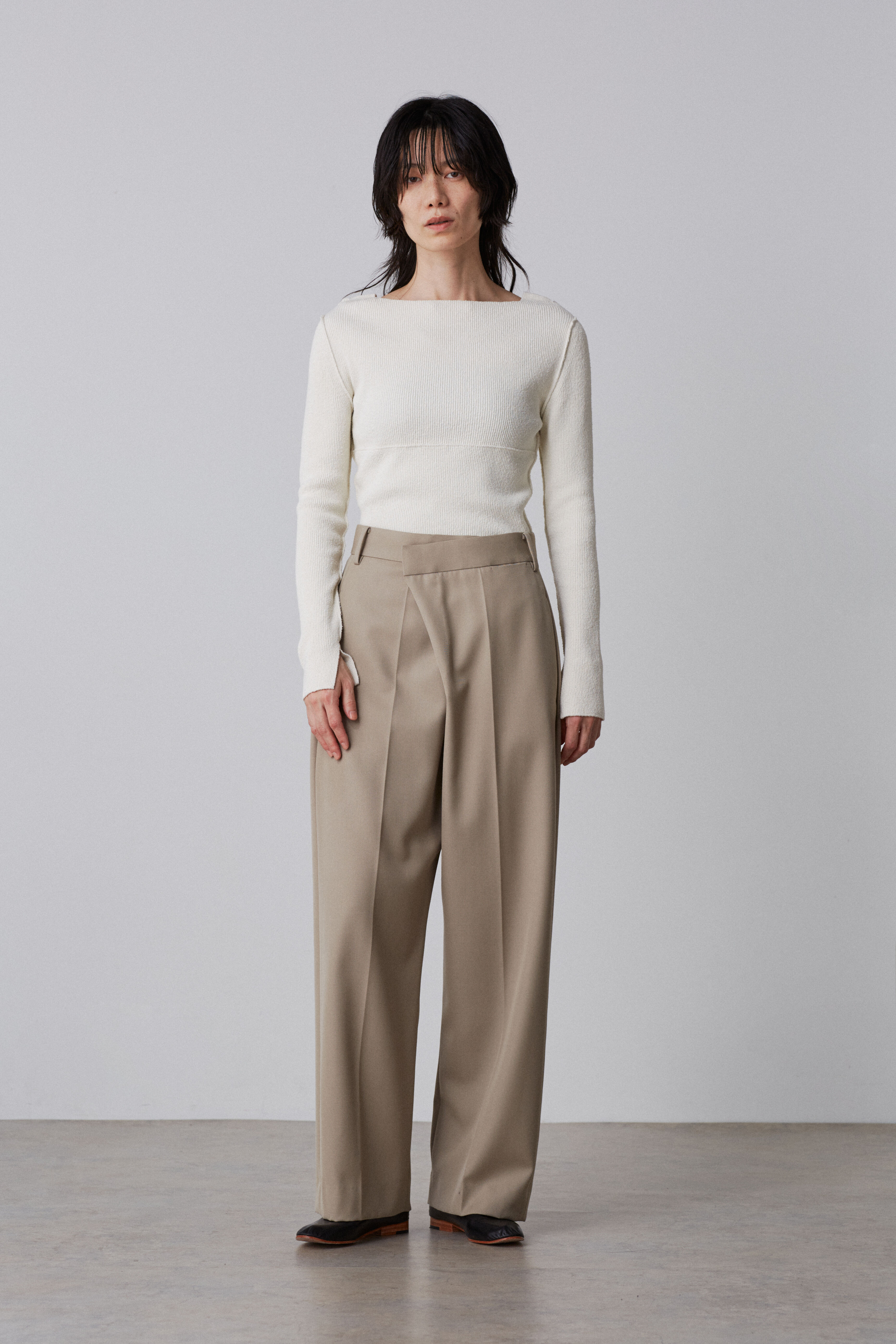 YLEVE 「YLEVE / RAW SILK NEP KNIT PULL OVER」|ニット・セーター|