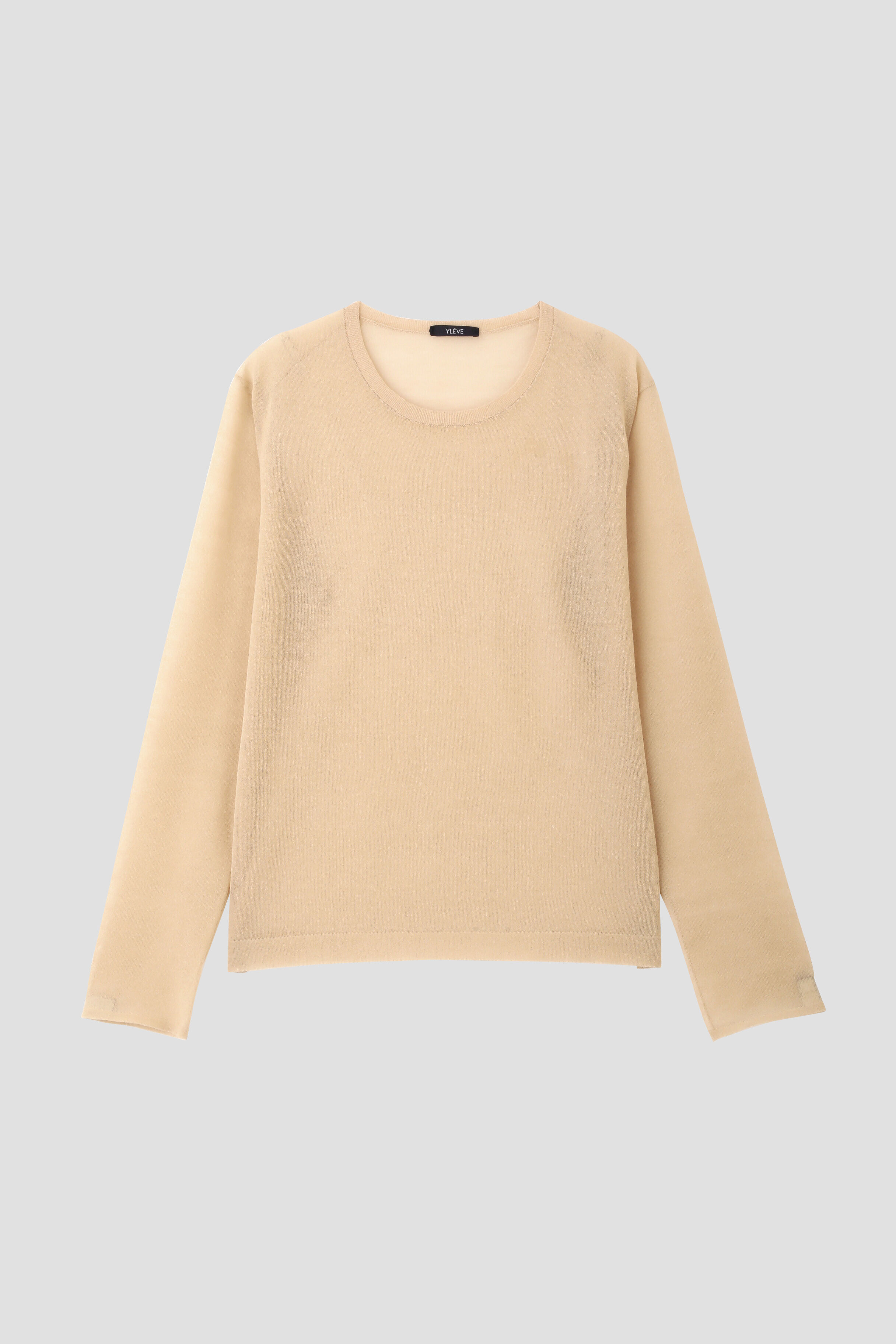 YLEVE 「YLEVE / POLYESTER RAMIE SHEER KNIT PULL OVER」|ニット・セーター|