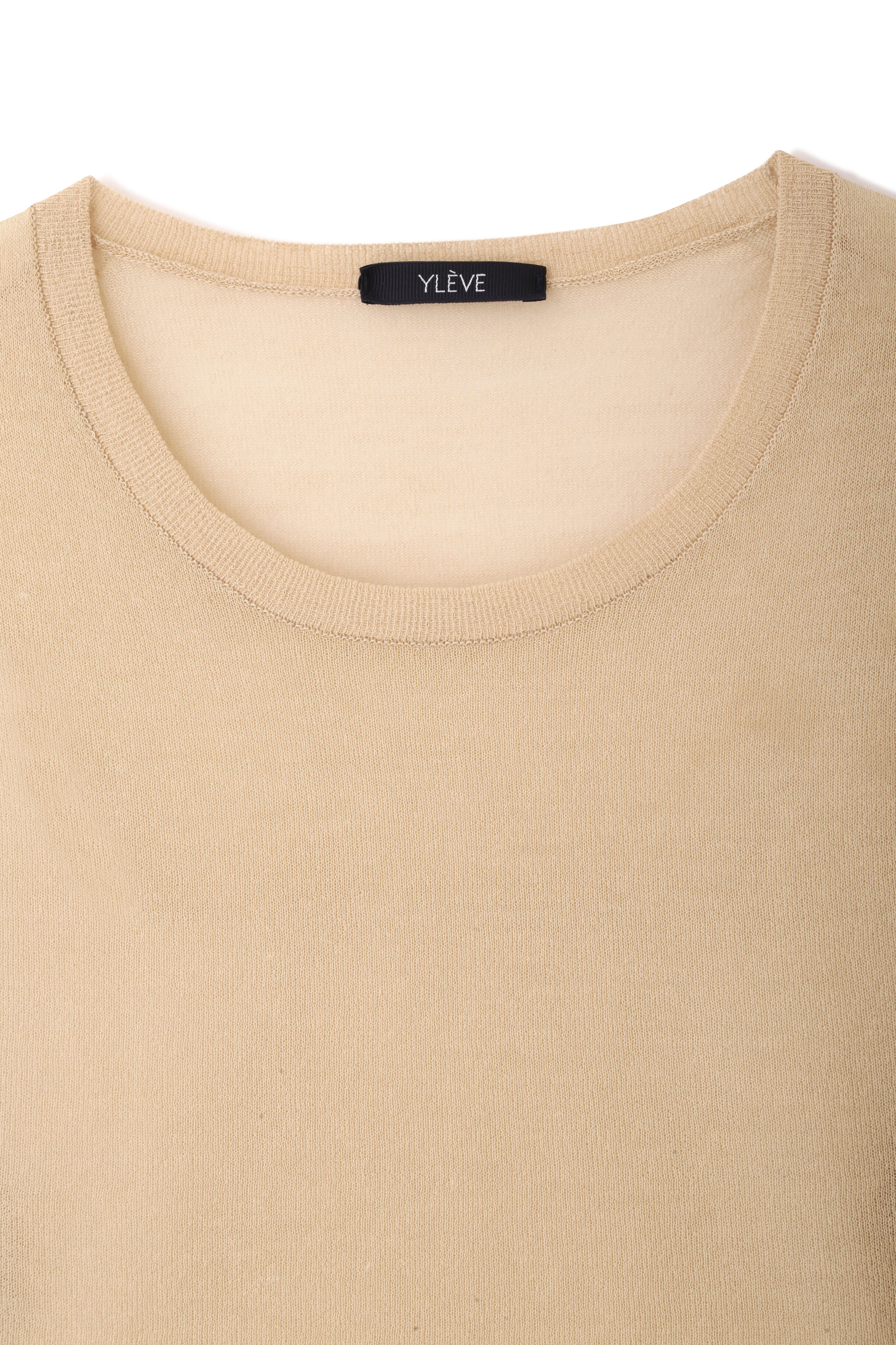 YLEVE 「YLEVE / POLYESTER RAMIE SHEER KNIT PULL OVER」|ニット・セーター|