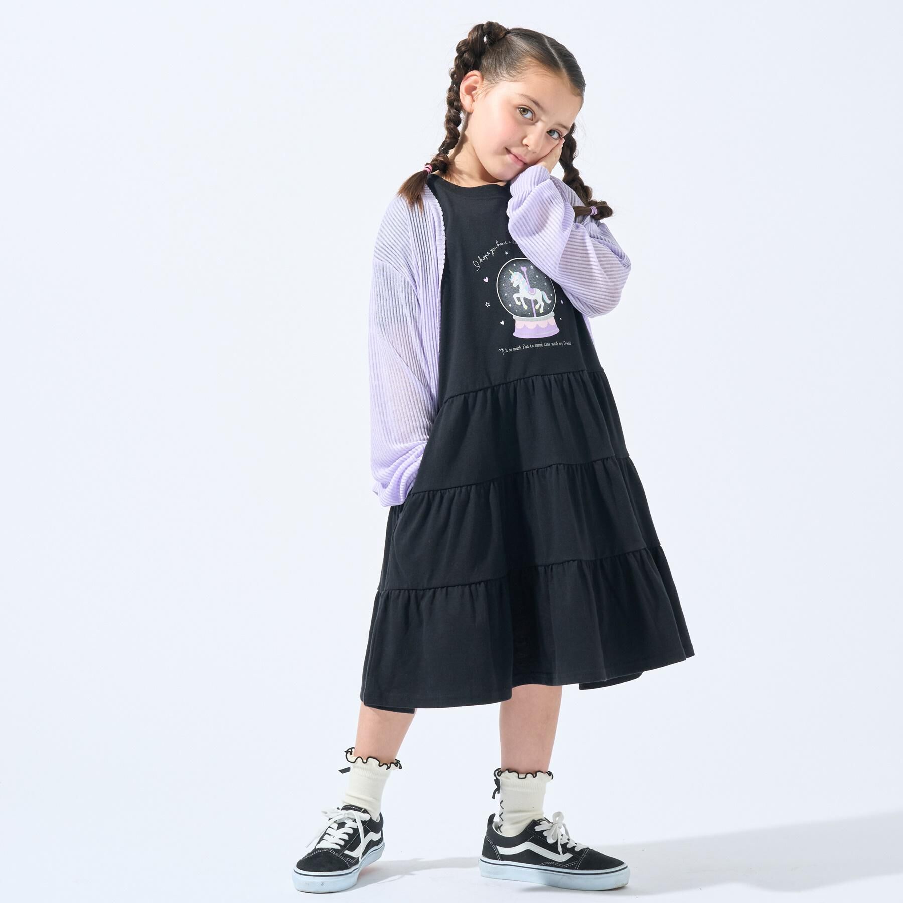 SHOO･LA･RUE「スノードームプリントティアードカットワンピ」|ワンピース|
