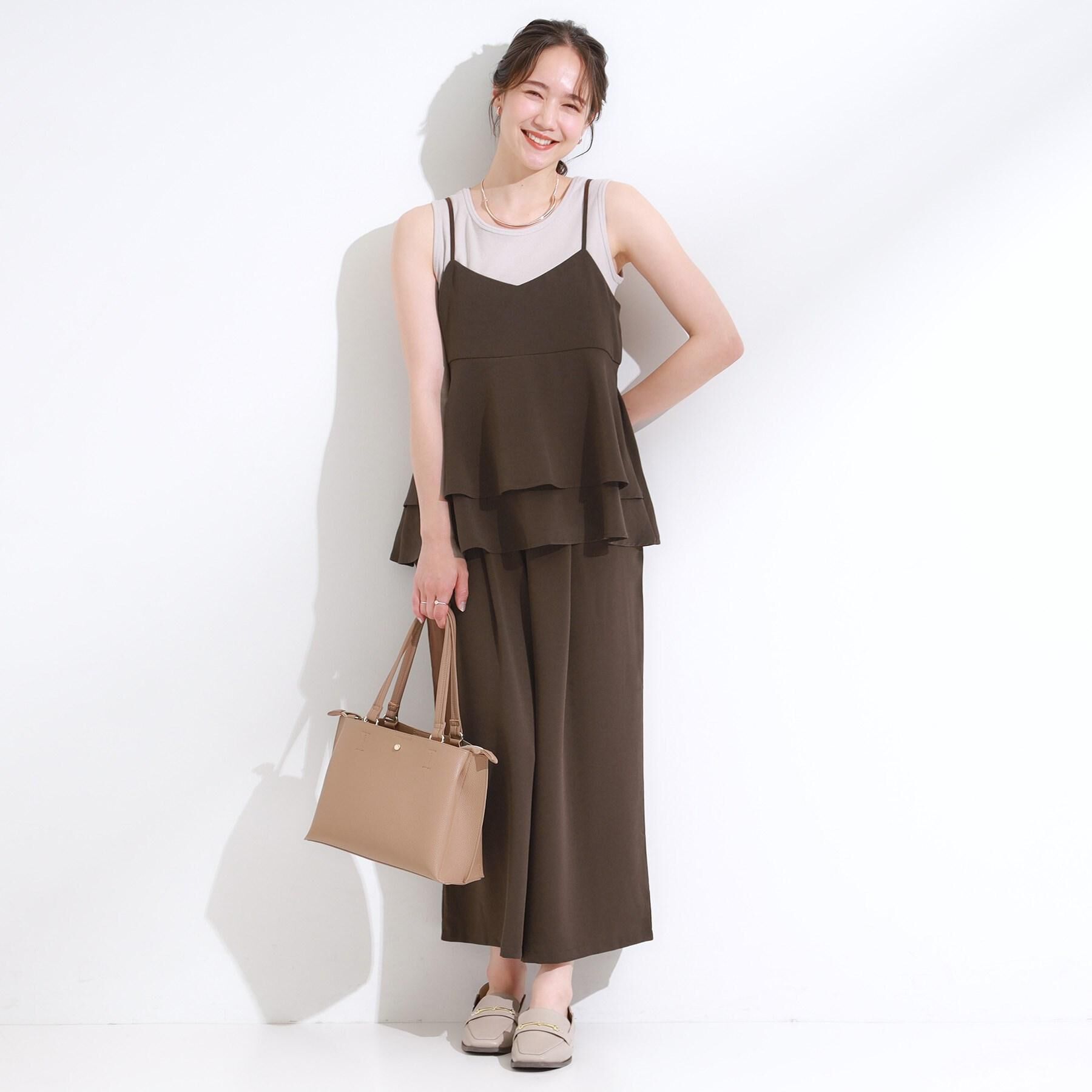 SHOO･LA･RUE「【セットアップ可/ひんやり】下半身カバーにも タックスカーチョ」|その他|