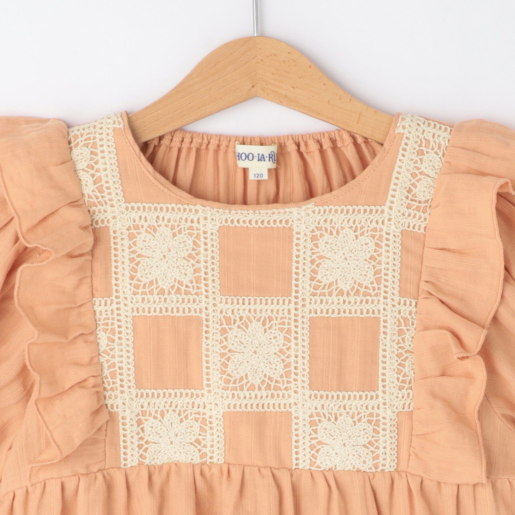 SHOO･LA･RUE「【100-150cm】クロシェチュニックブラウス」|チュニック|