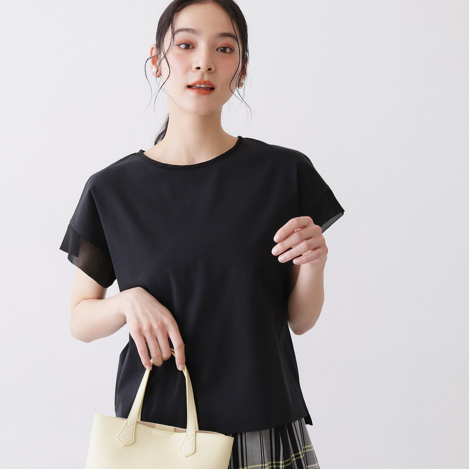 Dessin「【UVカット/接触冷感】美光沢カットソー」|Tシャツ・カットソー|