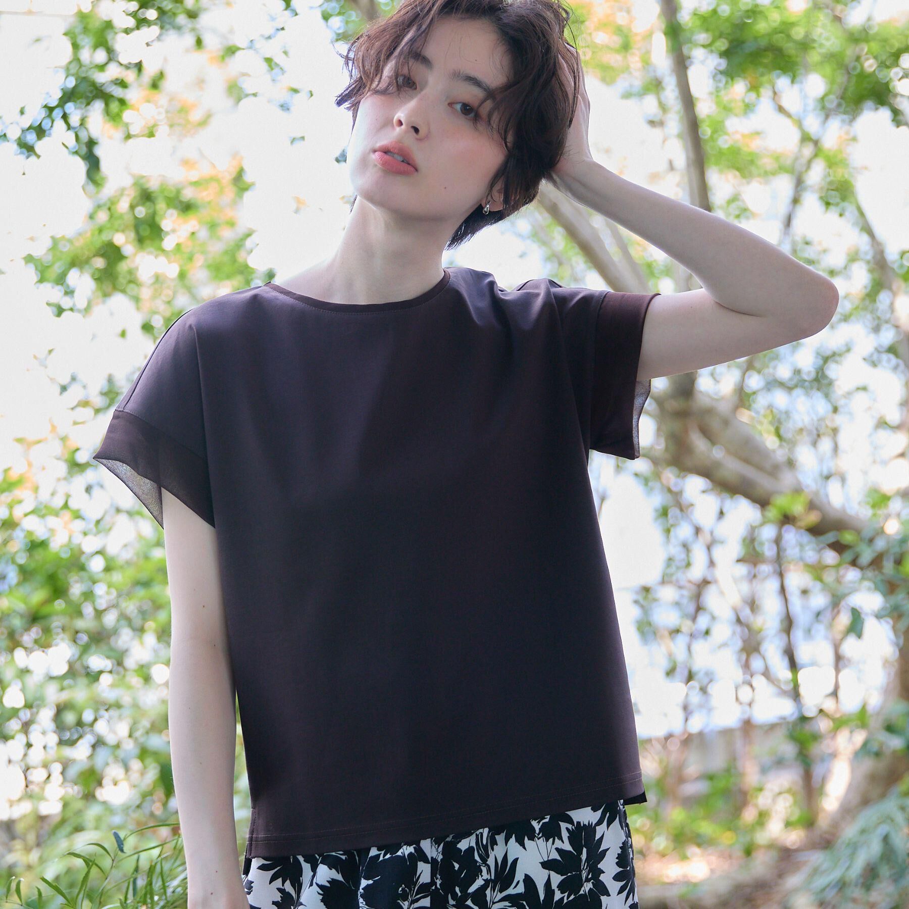 Dessin「【UVカット/接触冷感】美光沢カットソー」|Tシャツ・カットソー|