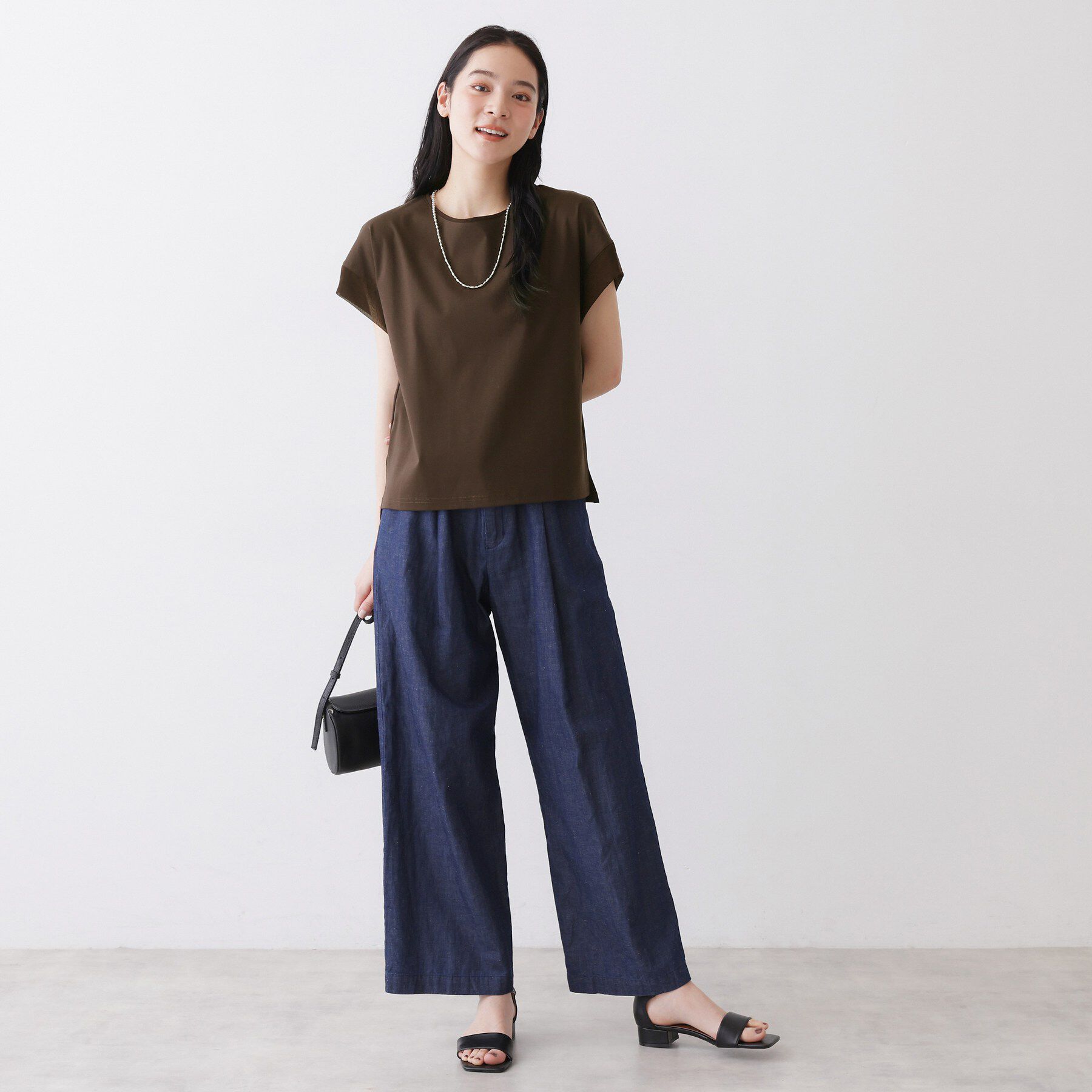 Dessin「【UVカット/接触冷感】美光沢カットソー」|Tシャツ・カットソー|