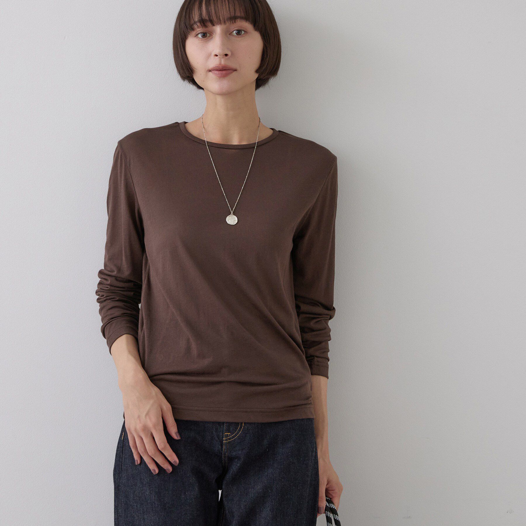 Dessin「クルーネックシアーロングTシャツ」|Tシャツ・カットソー|