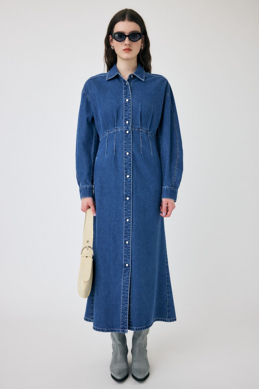 MOUSSY「DENIM SHIRT ドレス」|ワンピース|