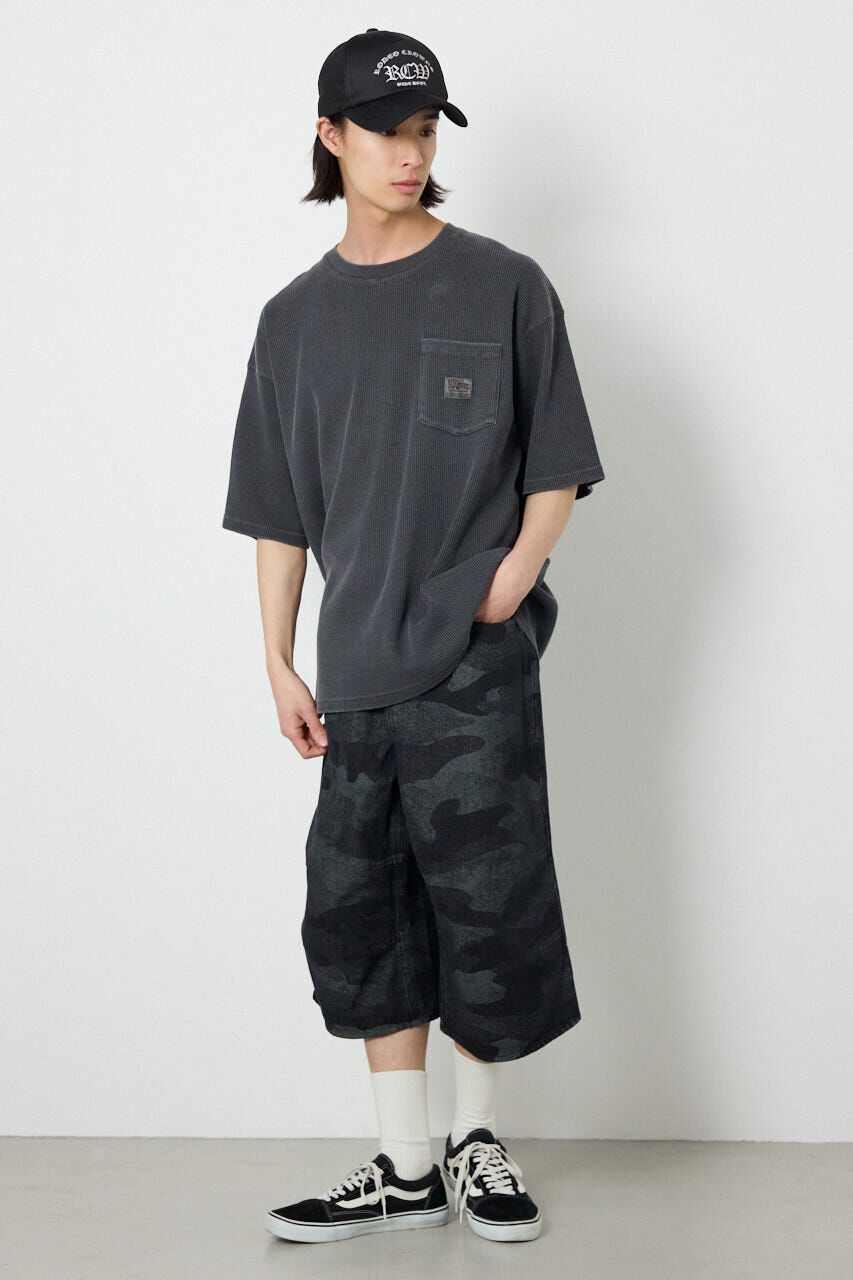 RODEO CROWNS「ピグメントワッフルTシャツ」|Tシャツ・カットソー|