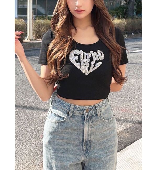 RESEXXY「ルミナスロゴTシャツ」|Tシャツ・カットソー|ブラック