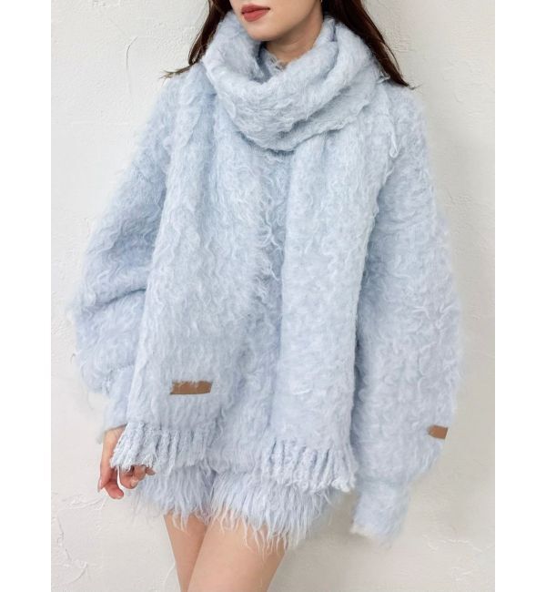 dazzlin「リップルカールマフラー」|マフラー|