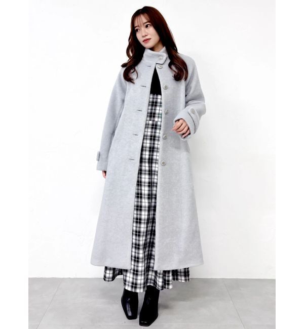 dazzlin「ビッグカラーチェックコルセットワンピース」|ワンピース|