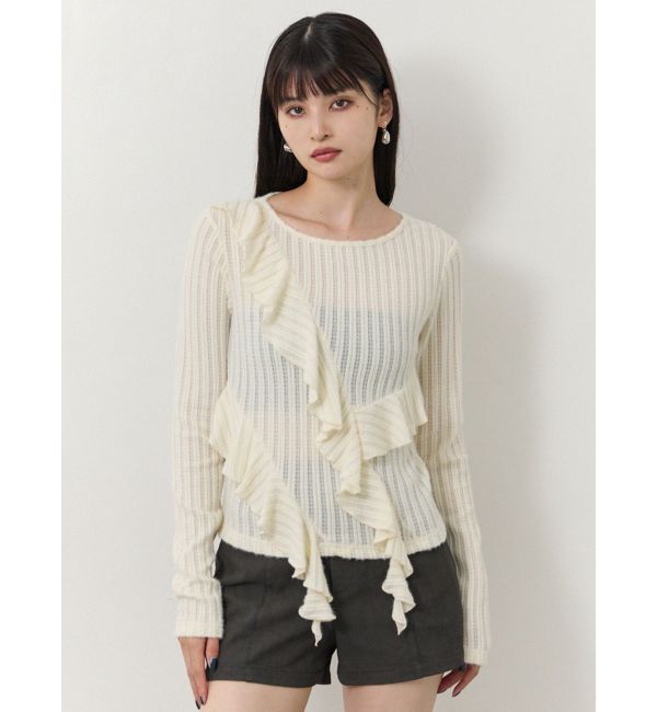 MURUA「カスケードフリルトップス」|Tシャツ・カットソー|