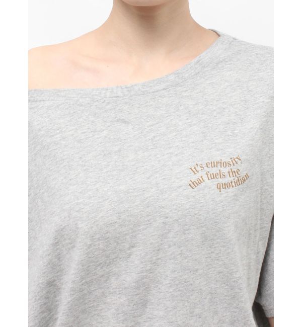 Ungrid「ワンショルロゴビッグTee」|Tシャツ・カットソー|