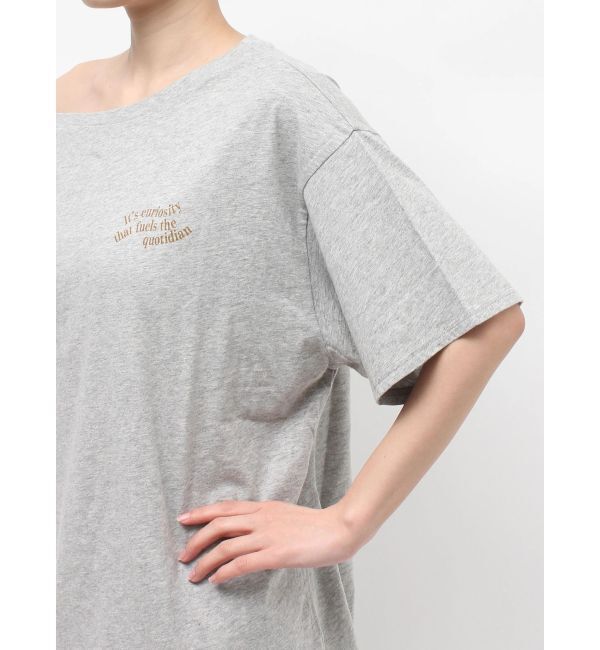Ungrid「ワンショルロゴビッグTee」|Tシャツ・カットソー|