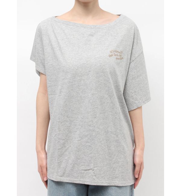 Ungrid「ワンショルロゴビッグTee」|Tシャツ・カットソー|