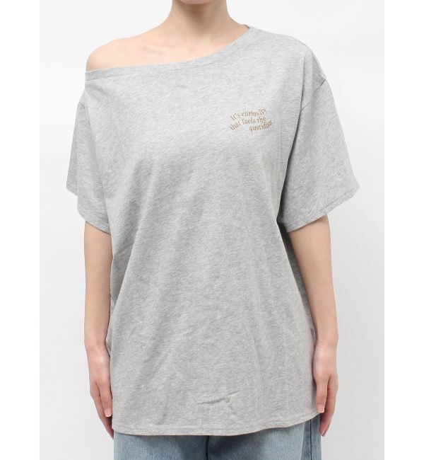 Ungrid「ワンショルロゴビッグTee」|Tシャツ・カットソー|