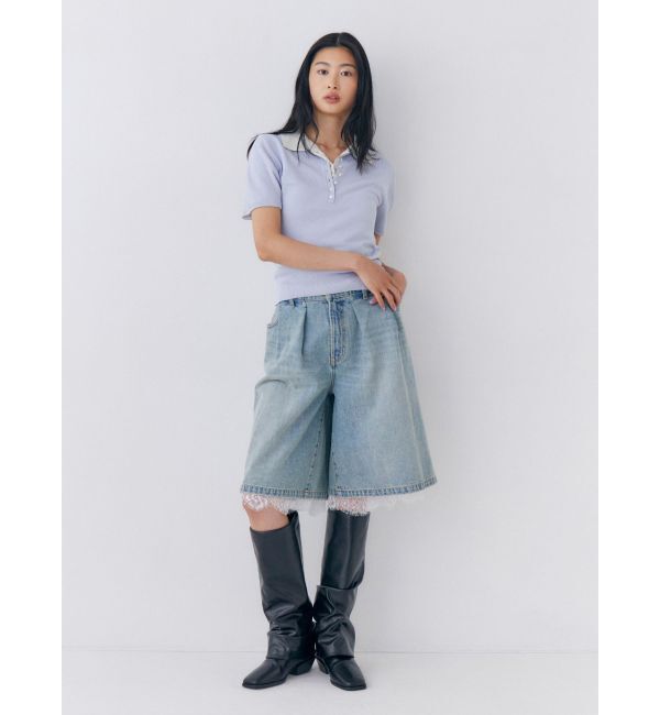 Ungrid「ウエストデザインレースハーフパンツ」|その他|