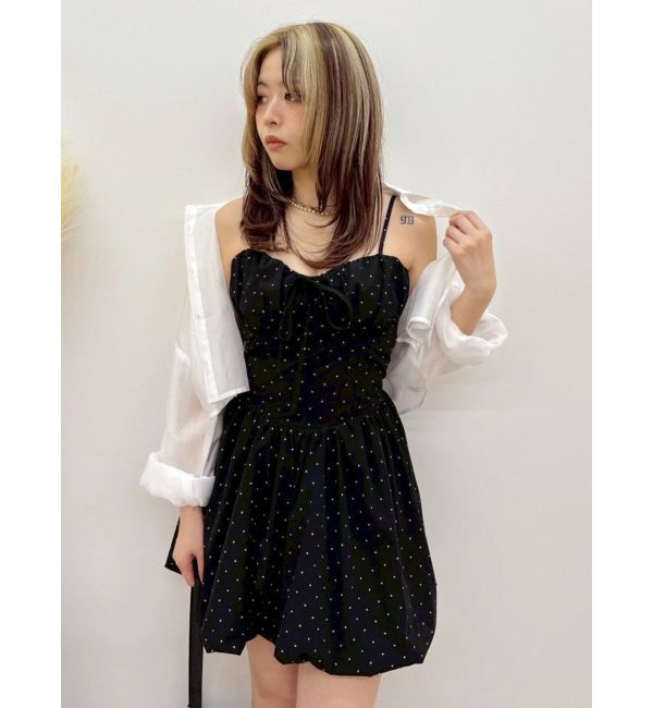 EVRIS「コルセットライクバルーンミニキャミワンピース」|ワンピース|