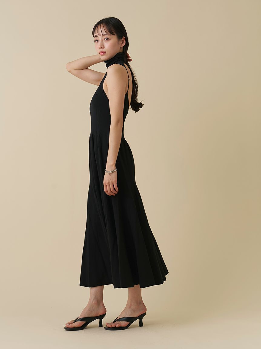 SNIDEL「バックオープンデザインロングニットワンピース」|ワンピース|