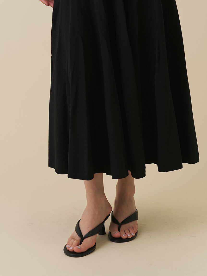 SNIDEL「バックオープンデザインロングニットワンピース」|ワンピース|