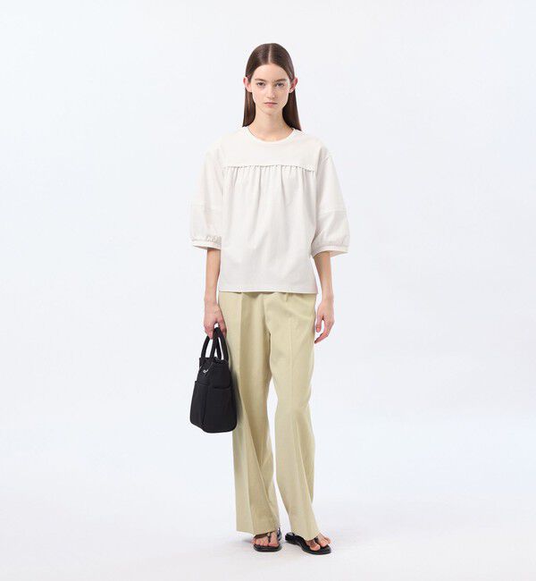 MACKINTOSH PHILOSOPHY「フロントギャザージャージブラウス」|Tシャツ・カットソー|