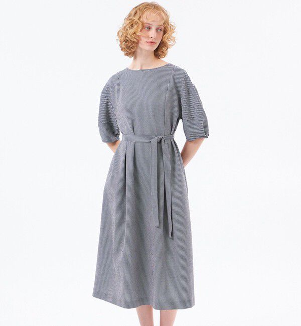MACKINTOSH PHILOSOPHY「【WEB&一部店舗限定】パフスリーブサッカーワンピース」|ワンピース|ブラック