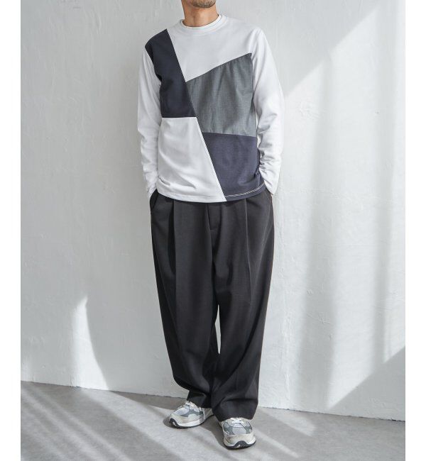 ikka「ブロックスポンチロンT」|Tシャツ・カットソー|
