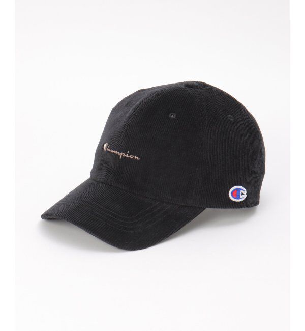 ikka「Champion チャンピオン コールテンキャップ」|その他|ブラック