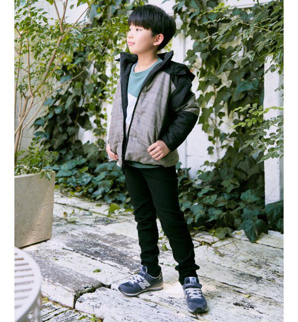 ikka kids「フード脱着チェック切り替えブルゾン（110~160cm）」|その他|