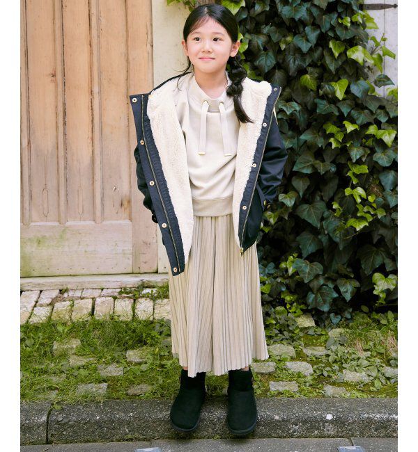 ikka kids「【親子おそろい】スエード風プリーツパンツ（120~160cm）」|その他|