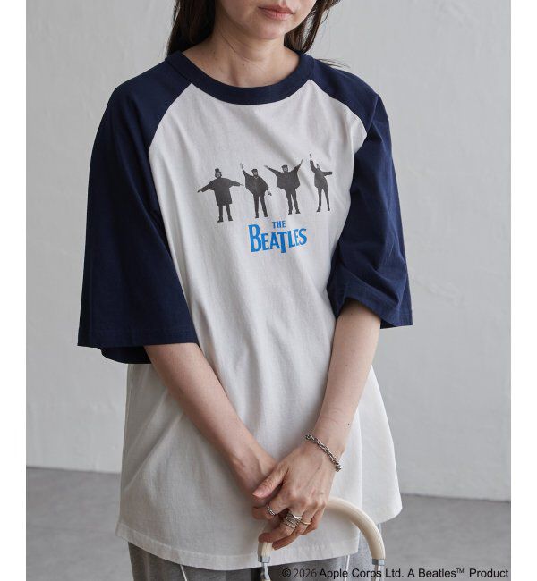 VENCE share style「THE BEATLES ザ ビートルズ HELPラグランTシャツ」|Tシャツ・カットソー|