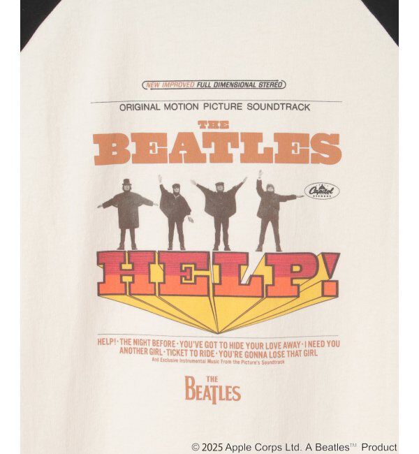 VENCE share style「THE BEATLES ザ ビートルズ HELPラグランTシャツ」|Tシャツ・カットソー|