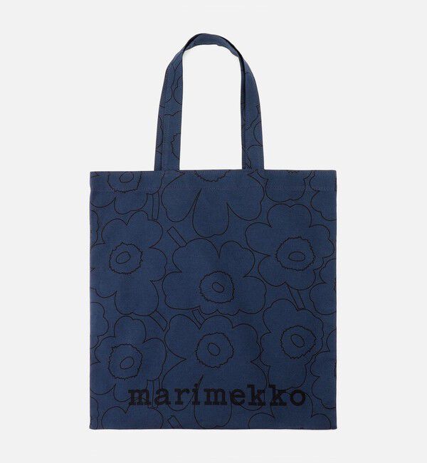 Marimekko「【日本限定】Vankka Piirto Unikko トートバッグ」|トートバッグ|ブルー&times;ブラック
