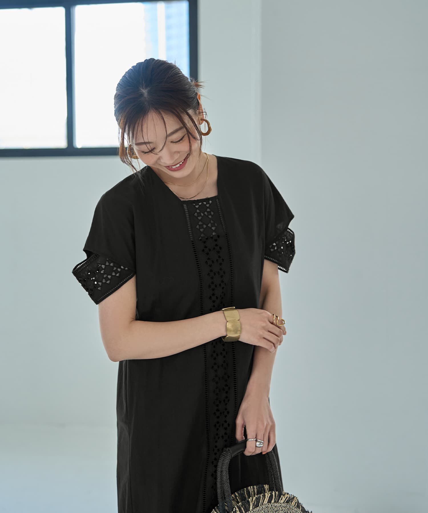 STYLE DELI「【LUXE】コットンレースカバーアップワンピース」|ワンピース|