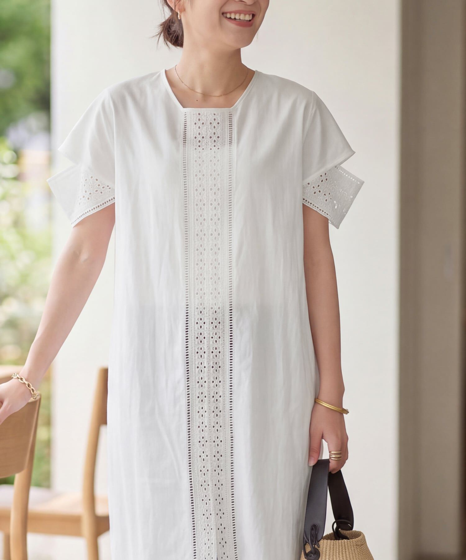 STYLE DELI「【LUXE】コットンレースカバーアップワンピース」|ワンピース|