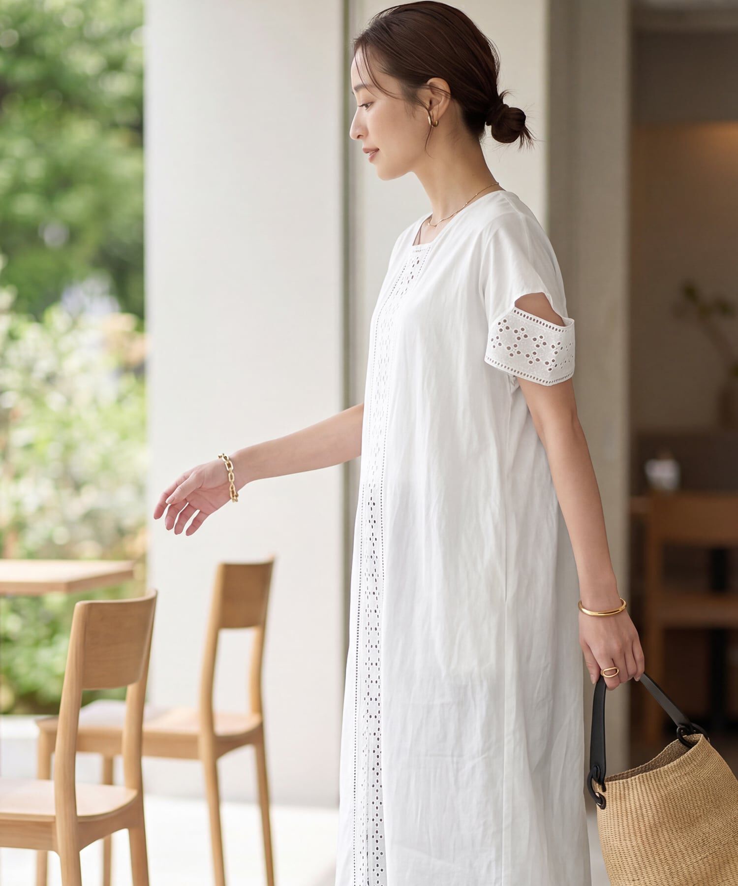 STYLE DELI「【LUXE】コットンレースカバーアップワンピース」|ワンピース|