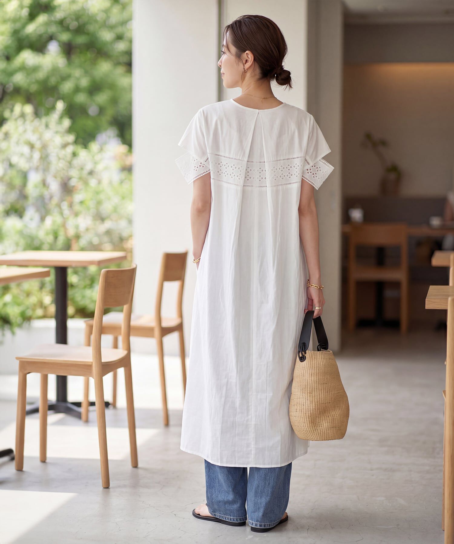 STYLE DELI「【LUXE】コットンレースカバーアップワンピース」|ワンピース|
