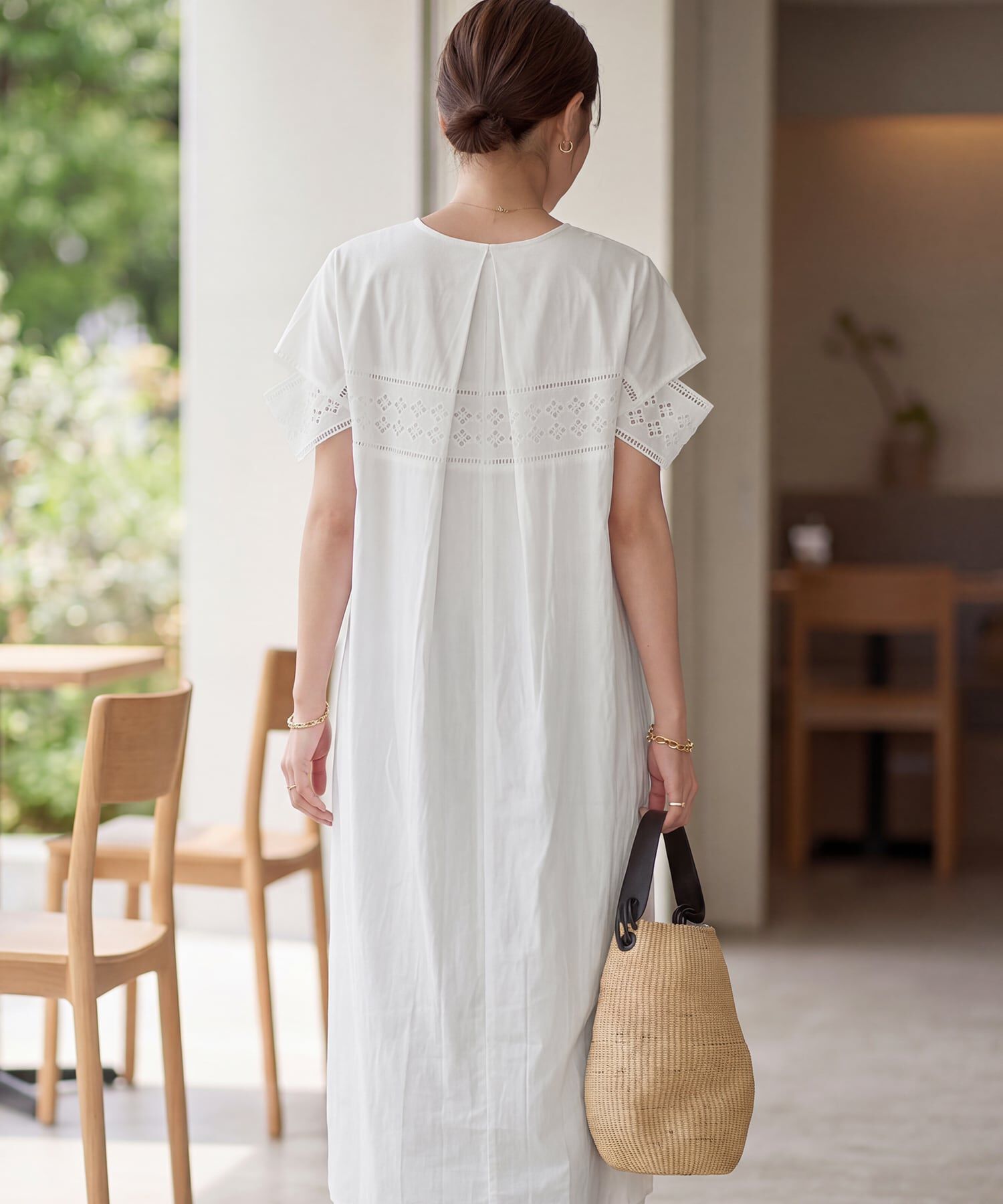 STYLE DELI「【LUXE】コットンレースカバーアップワンピース」|ワンピース|